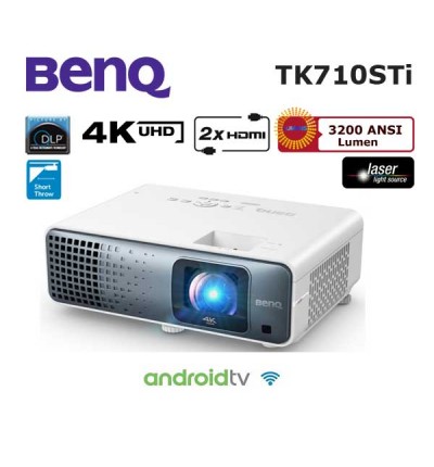 BenQ TK710STi 4K Kısa Mesafe Ev Sinema Lazer Projeksiyon Cihazı BenQ TK710STi 4K Kısa Mesafe Ev Sinema Lazer Projeksiyon Cihazı