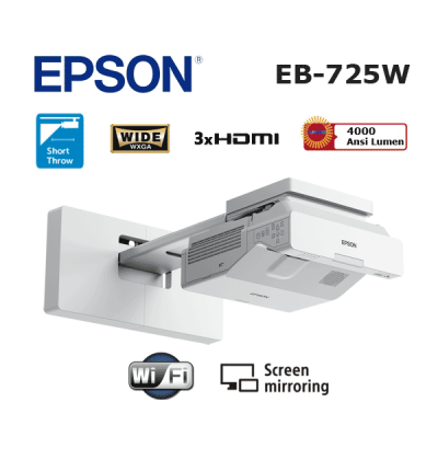 Epson EB-725W Lazer Projeksiyon Cihazı (Ultra Kısa Mesafe)