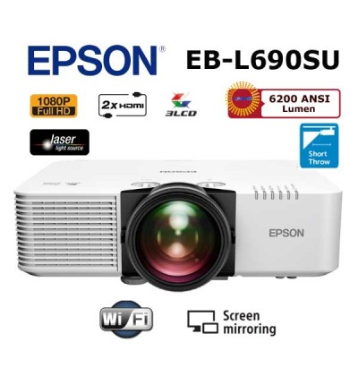 Epson EB-L690SU Kısa Mesafe Full HD Lazer Projeksiyon Cihazı