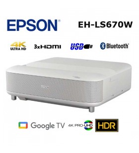 Epson EH-LS670W 4K PRO-UHD Ultra Kısa Mesafe Lazer Ev Sinema Projeksiyonu