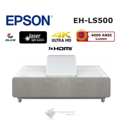 Epson EH-LS500W Lazer Ev Sinema Projeksiyonu