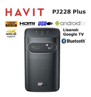 HAVIT PJ228 Plus Bataryalı Google Lisanslı Full HD Projeksiyon / NAKİT & K.KART TEK ÇEKİM ÖDEMELİ KAMPANYA FIRSATI.!