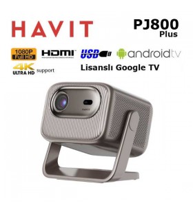 HAVIT PJ800 Plus Google Lisanslı Full HD Dahili Bataryalı Led Projeksiyon Cihazı