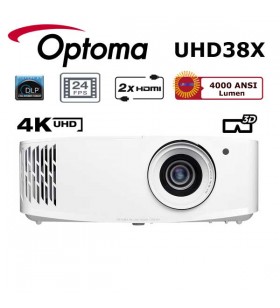 Optoma UHD38X 4K UHD Ev Sinema Projeksiyon Cihazı Optoma UHD38X 4K UHD Ev Sinema Projeksiyon Cihazı