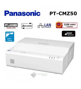 Panasonic PT-CMZ50 Ultra Kısa Mesafe Full HD Lazer 5200 Ansi Lümen Projeksiyon Cihazı