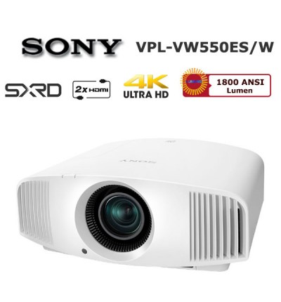 SONY VPL-VW550ES 4K Ev Sinema Projeksiyonu (Beyaz)