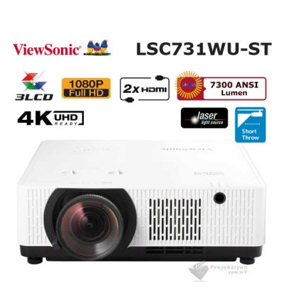 Viewsonic LSC731WU-ST Full HD 7300 Lümen Lazer Kısa Mesafe Projeksiyon Cihazı