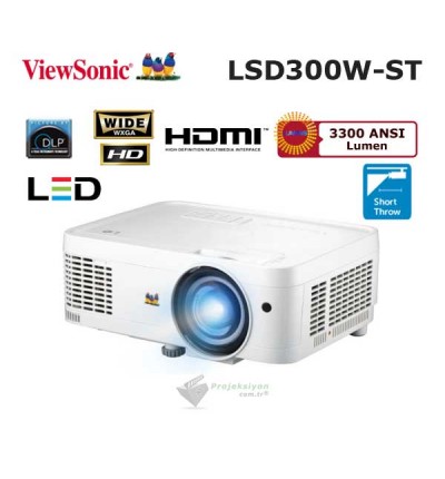 Viewsonic LSD300W-ST Kısa Mesafe HD LED Projeksiyon Cihazı