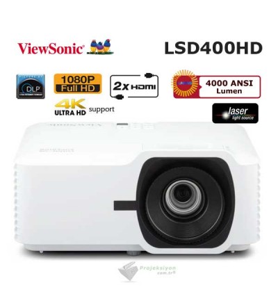 Viewsonic LSD400HD FULL HD 4000 ANSI Lumen Lazer Projeksiyon Cihazı