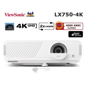 Viewsonic LX750-4K Ultra HD 4000 Ansi Lümen Lazer Ev Sinema Projeksiyon Cihazı
