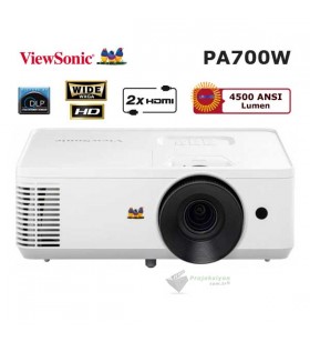 VIEWSONIC PA700W DLP HD 4500 Ansi Lümen Projeksiyon Cihazı VIEWSONIC PA700W DLP HD 4500 Ansi Lümen Projeksiyon Cihazı