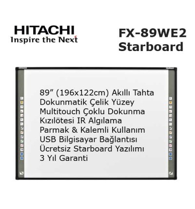 Hitachi Starboard FX-89WE2 Akıllı Tahta