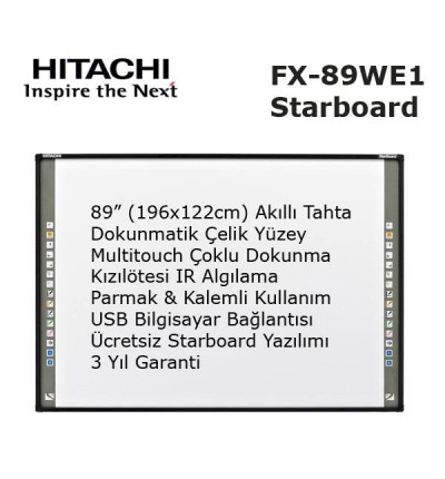 Hitachi Starboard FX-89WE1 Akıllı Tahta