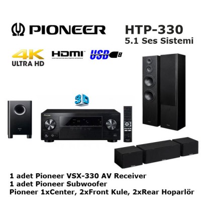 Pioneer HTP-330 5.1 Ev Sinema Ses Sistemi (Teşhir Ürünü)