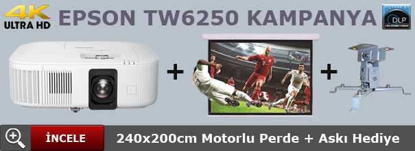 EPSON TW6250 projeksiyon perde aski kampanyası