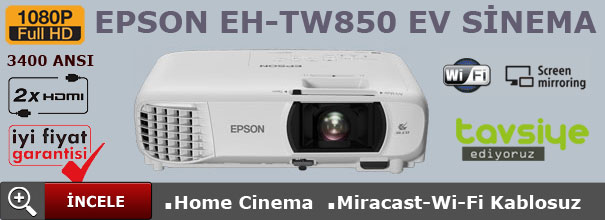 EPSON TW850 ev sinema projeksiyon cihazı