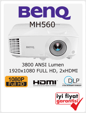 uygun fiyata 1080p full hd dlp projeksiyon benq mh550