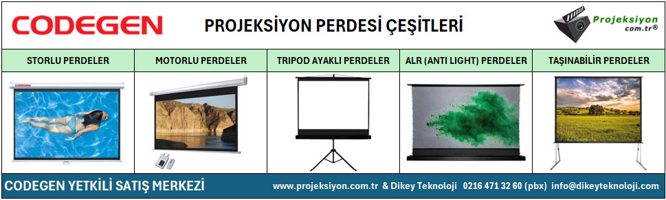 codegen projeksiyon perdesi