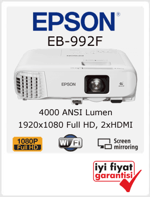 kablosuz full hd projeksiyon epson 992f