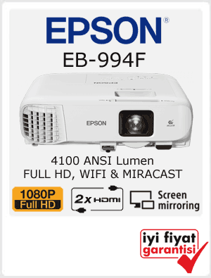 kablosuz full hd projeksiyon epson 994f