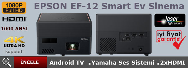 epson ef12 lazer projeksiyon cihazı