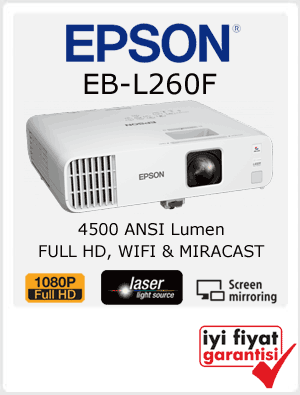 kablosuz lazer full hd projeksiyon epson l260f
