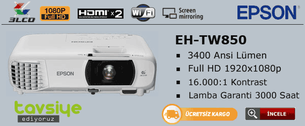 EPSON TW850 ev sinema projeksiyon cihazı