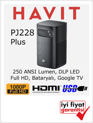 mini led projeksiyon cihazı havit pj228 plus