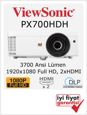 full hd dlp projeksiyon viewsonic px700hdh