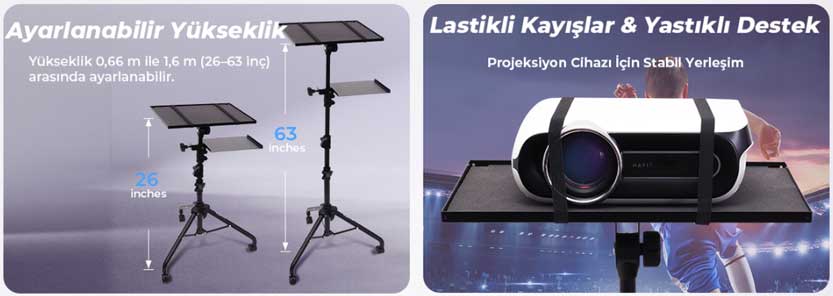 havit pa306 projeksiyon sehpası