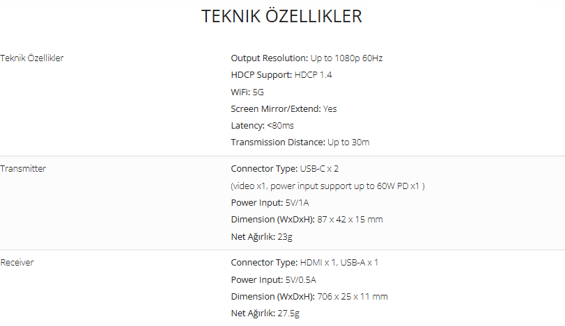 viewsonic wpd-900 teknik özellikler