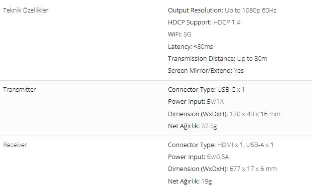 viewsonic wpd-700 kablosuz görüntü aktarıcı