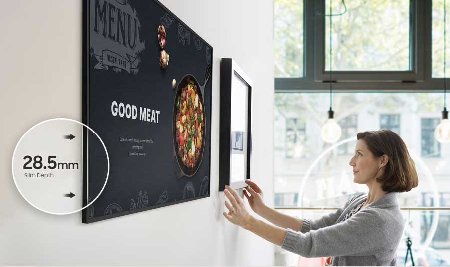 samsung qm98c ince ekran monitör