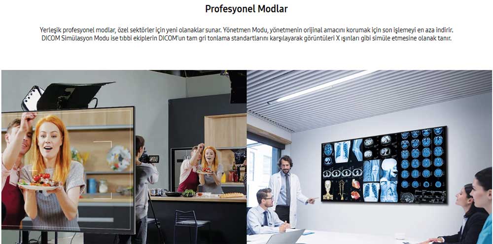 samsung qpdx105 profesyonel endüstriyel ekran