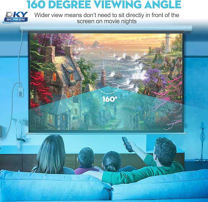 Dkyscreen DM-30 motorlu perde 160 derece izleme açısı