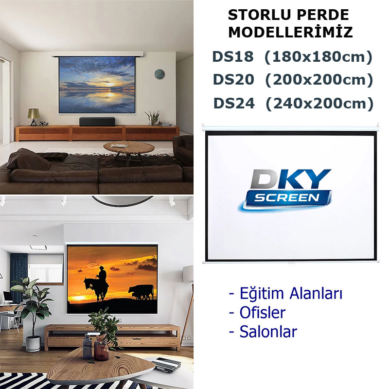 Dkyscreen DS18 projeksiyon perdesi