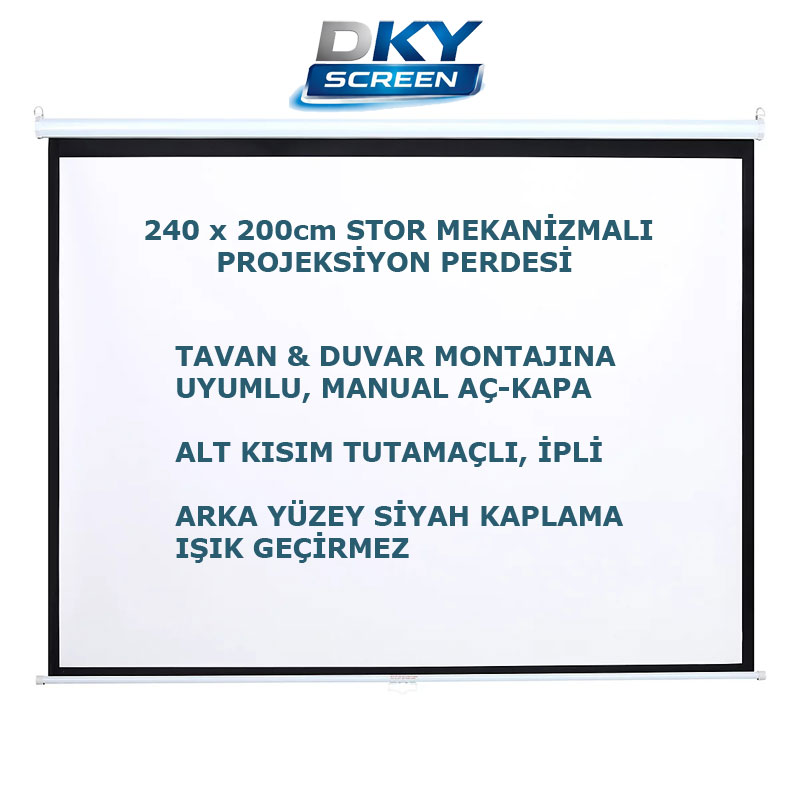 Dkyscreen DS24 storlu projeksiyon perdesi