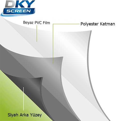 DkyScreen DT-18 ayaklı Perde Kumaş