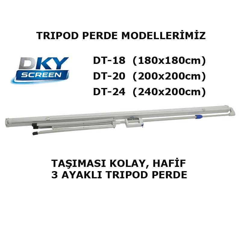 DkyScreen DT-18 Tripod Ayaklı Perde Modelleri