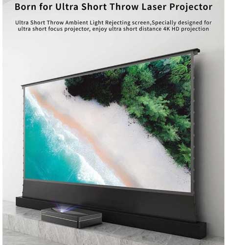 vividstorm 100 inch alr ust floor rising motorlu projeksiyon perdesi