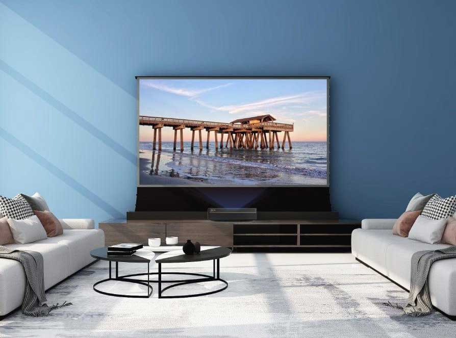 vividstorm 100 inch alr ust motorlu perdeli ev sinema odası