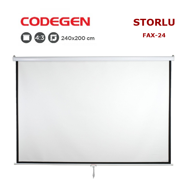 codegen fax-24 storlu projeksiyon perdesi