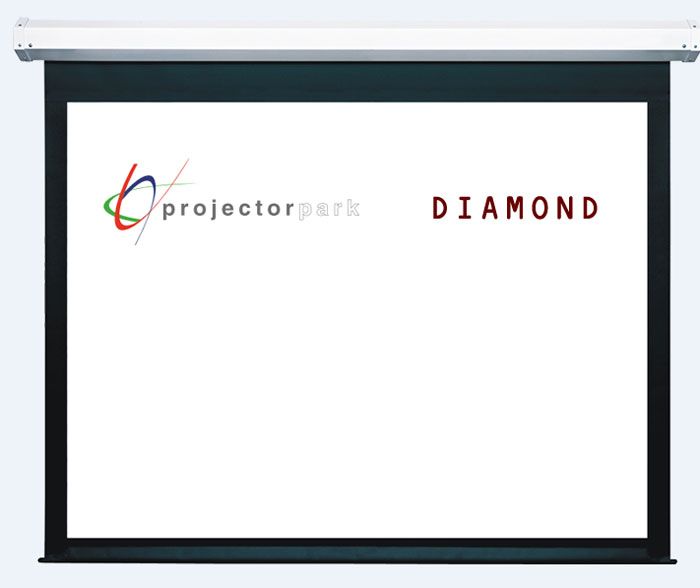 projectorpark diamond motorlu projeksiyon perdesi