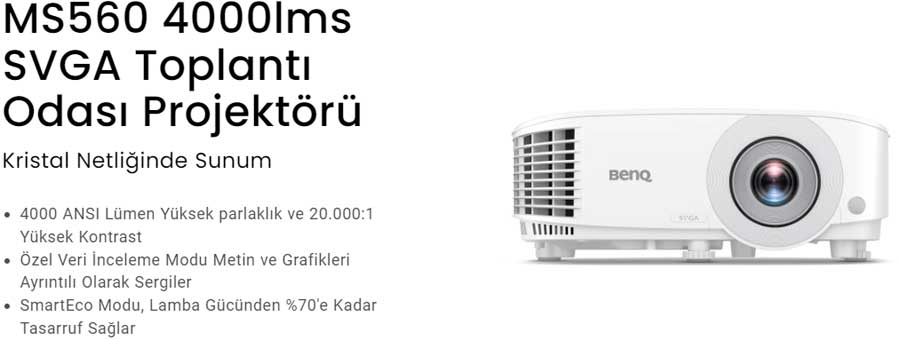 BenQ MS560 Projeksiyon Cihazı