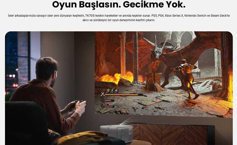 benq-tk705i evde oyun