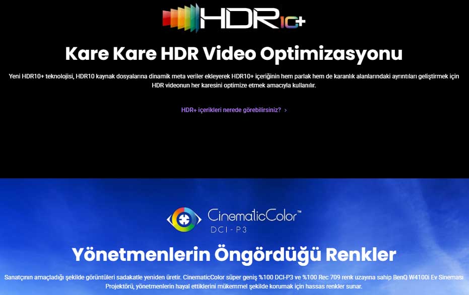 benq w4100i cinematik 16:9