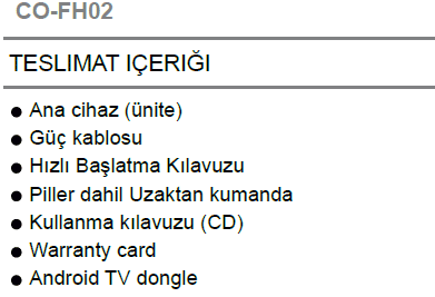 epson FH02 kutu içeriği aksesuarlar