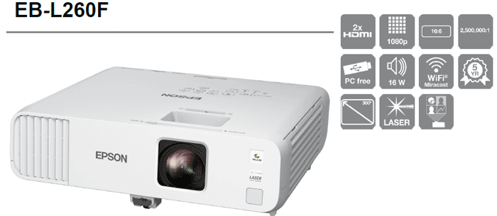 epson eb-l260f lazer projeksiyon cihazı