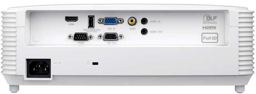 optoma w309st arka panel bağlantılar