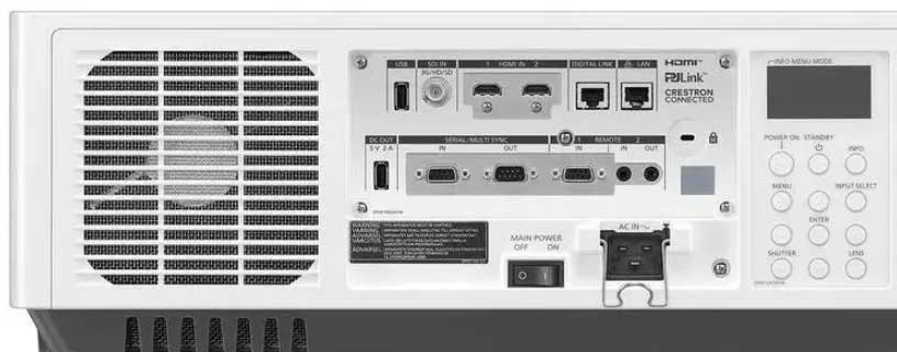 panasonic pt-mz11K arka panel